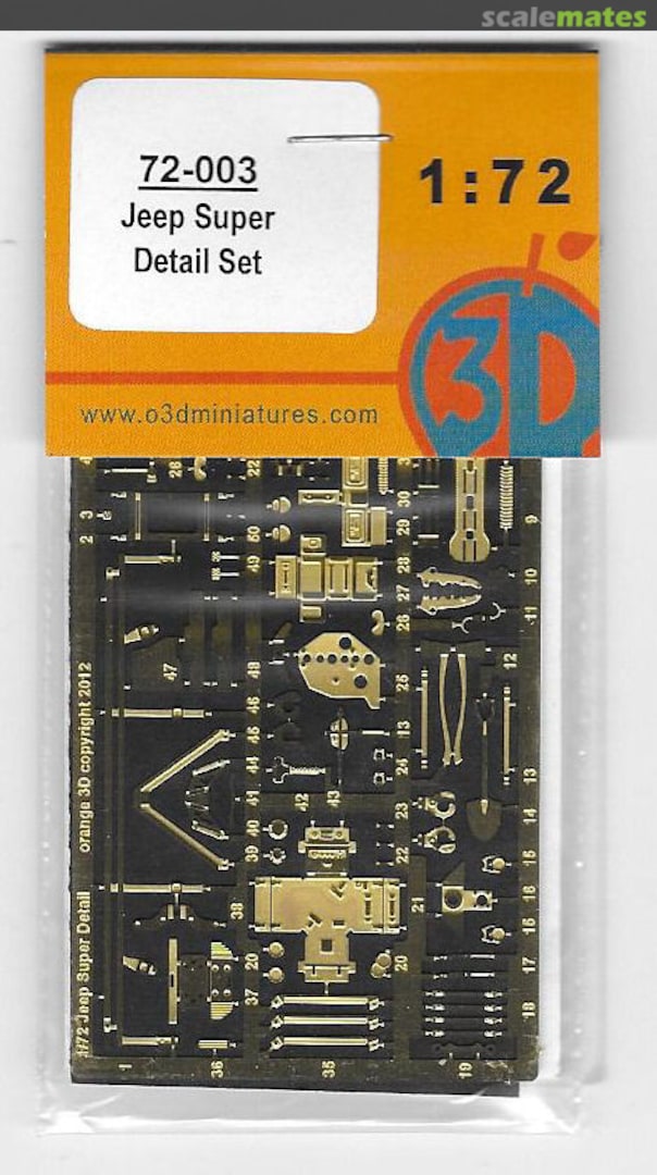 Boxart Jeep Super Detail Set 72-003 orange3D Boxart Jeep Super Detail Set 72-003 orange3D