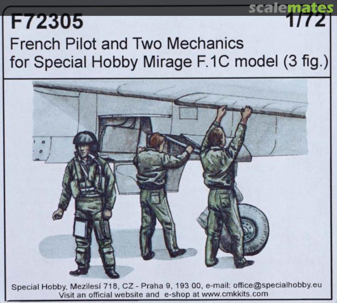 Boxart French Pilot and Two Mechanics F72305 CMK Boxart French Pilot and Two Mechanics F72305 CMK