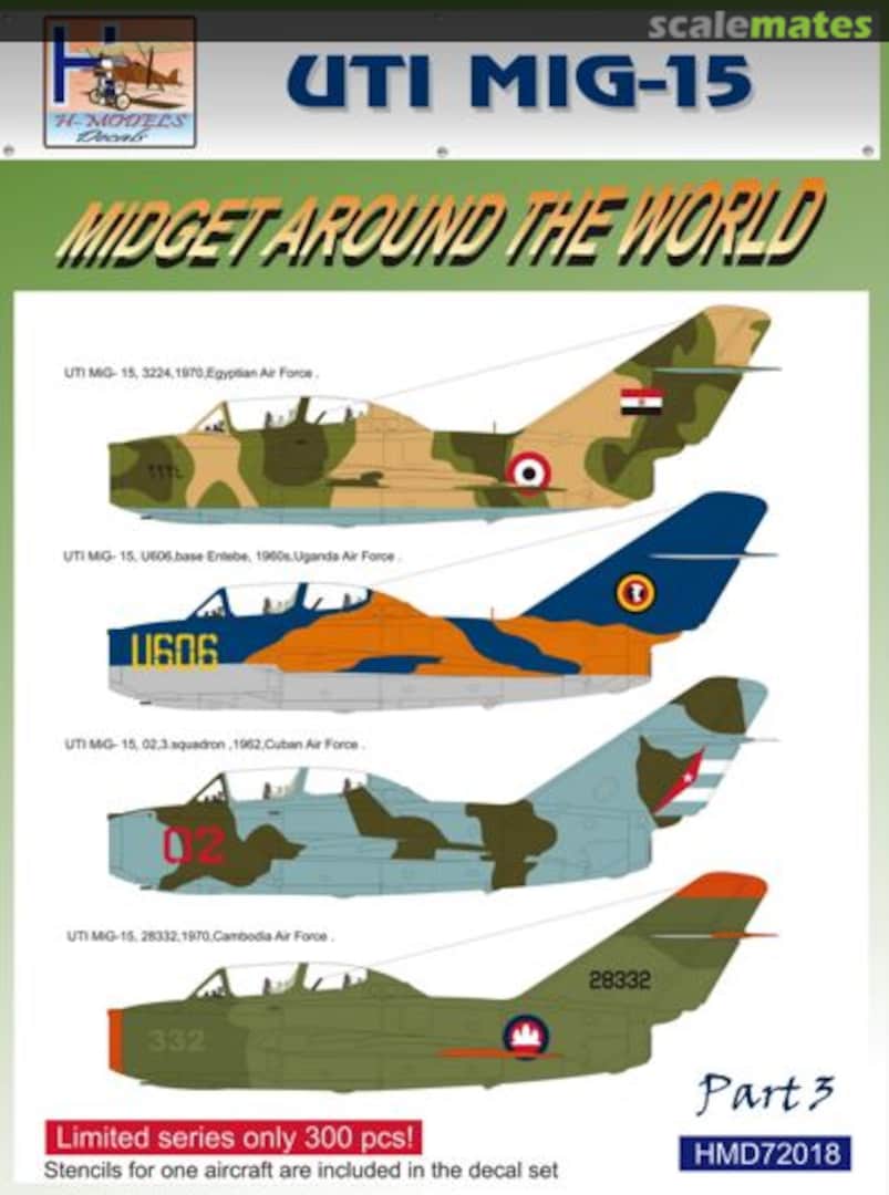 Boxart MiG-15 UTI HMD72018 H-Models Decals Boxart MiG-15 UTI HMD72018 H-Models Decals