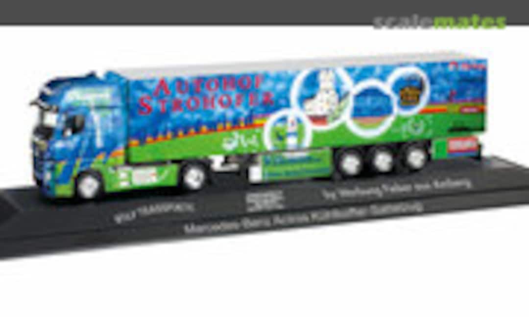 1:87 Mercedes-Benz Actros refrigerated box semitrailer &quot;Autohof Geiselwind&quot; (Herpa 121651)