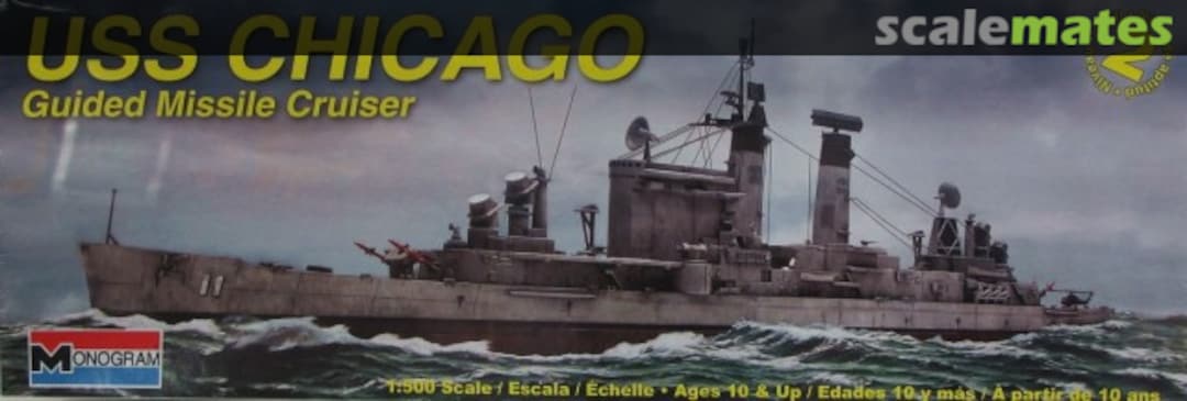 Boxart USS Chicago Guided Missile Cruiser 85-3012 Monogram Boxart USS Chicago Guided Missile Cruiser 85-3012 Monogram