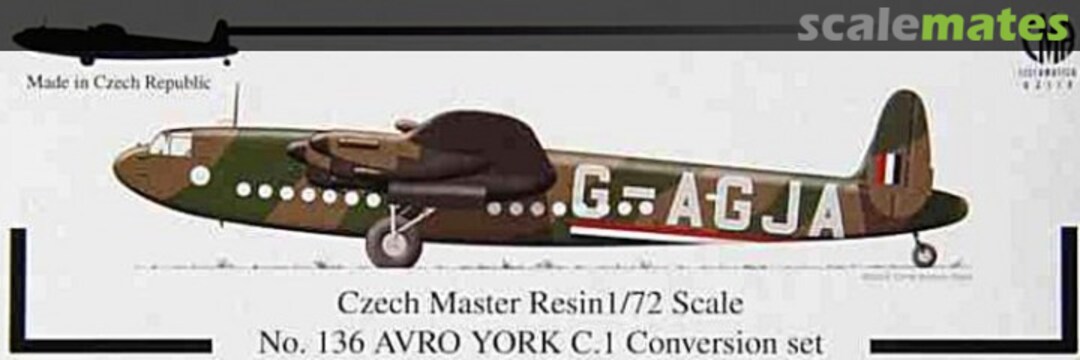 Boxart Avro York C.1 Conversion set CMR72-5136 CMR Boxart Avro York C.1 Conversion set CMR72-5136 CMR