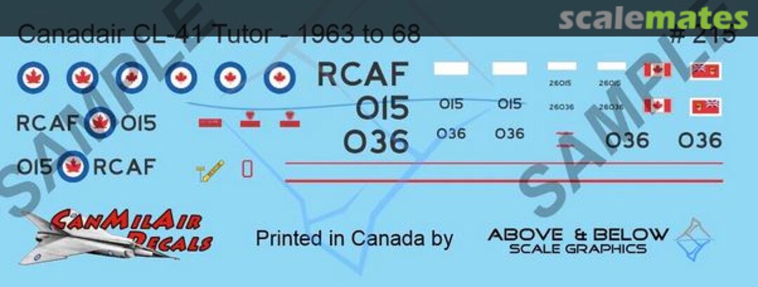 Boxart Canadair CT-114 Tutor 215 Above & Below Graphics Boxart Canadair CT-114 Tutor 215 Above & Below Graphics