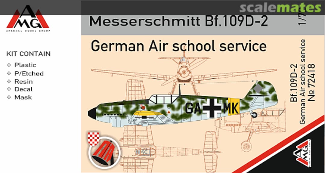 Boxart Messerschmitt Bf.109D-2 72418 AMG
