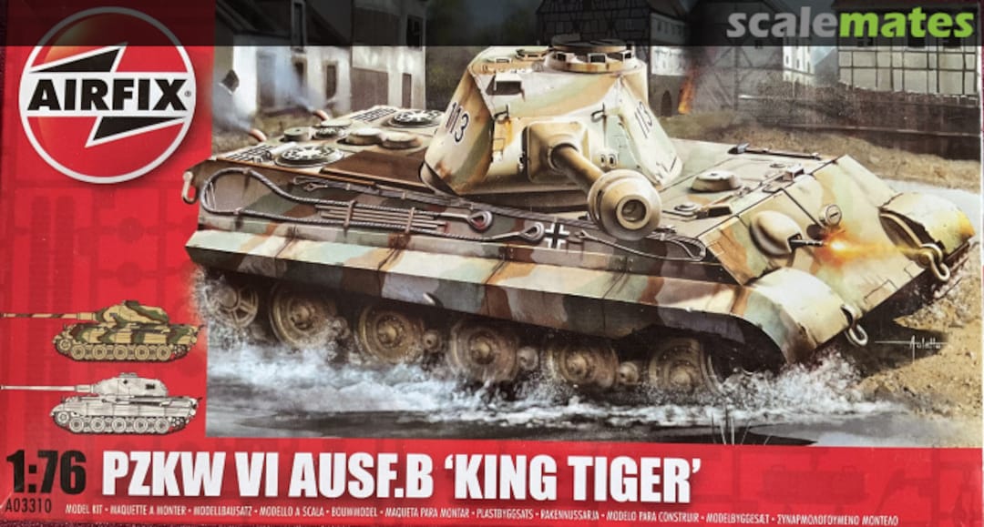 Boxart PzKw VI Ausf.B 'King Tiger' A03310 Airfix Boxart PzKw VI Ausf.B 'King Tiger' A03310 Airfix