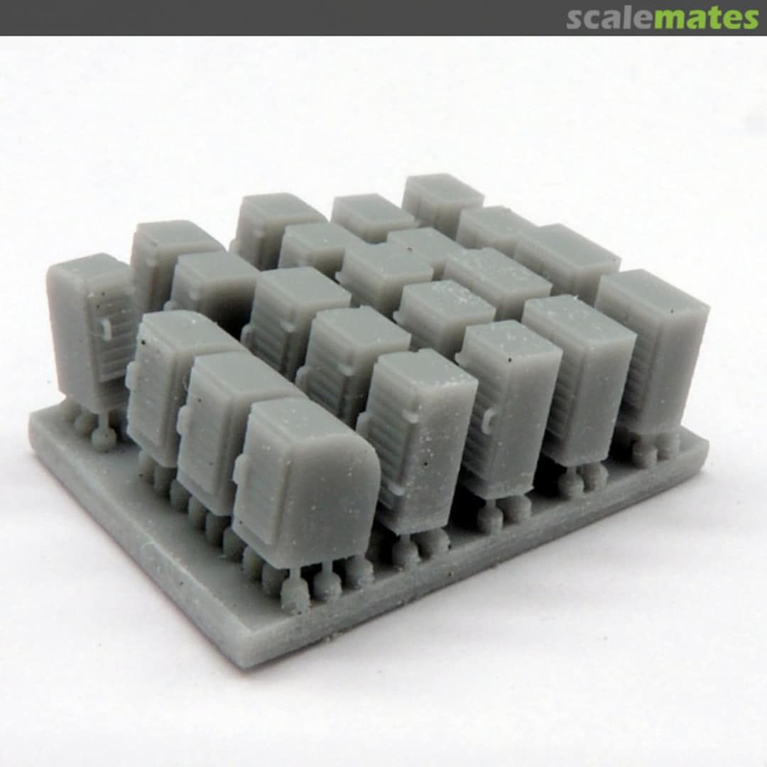 Boxart Deck Accessory Set N°3 (Deck Lockers) AC350085c Black Cat Models