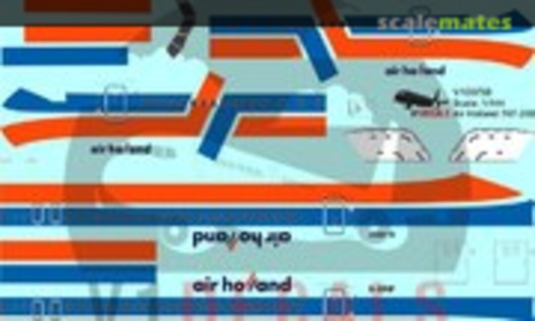 1:144 Air Holland Boeing 767-200 (V1 Decals V1D0733-144) V1D0733-144