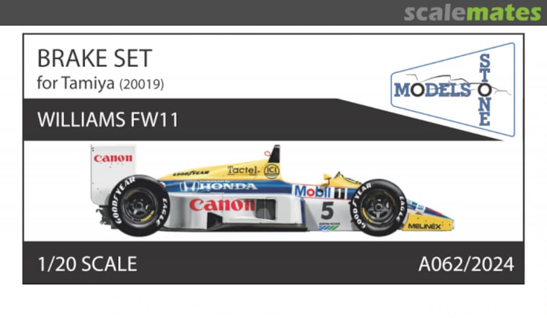 Boxart Williams FW11 Brake Set A062/2024 Stone Models Boxart Williams FW11 Brake Set A062/2024 Stone Models