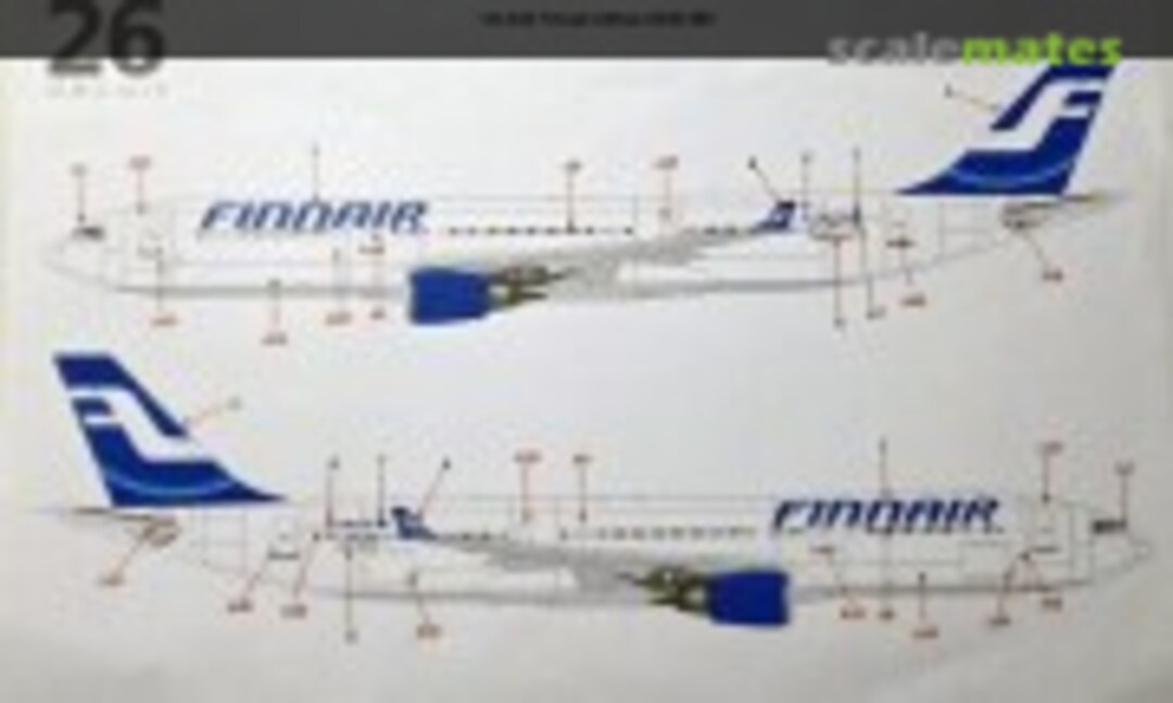 1:144 Finnair Airbus A330-302 (26 Decals 144-645)