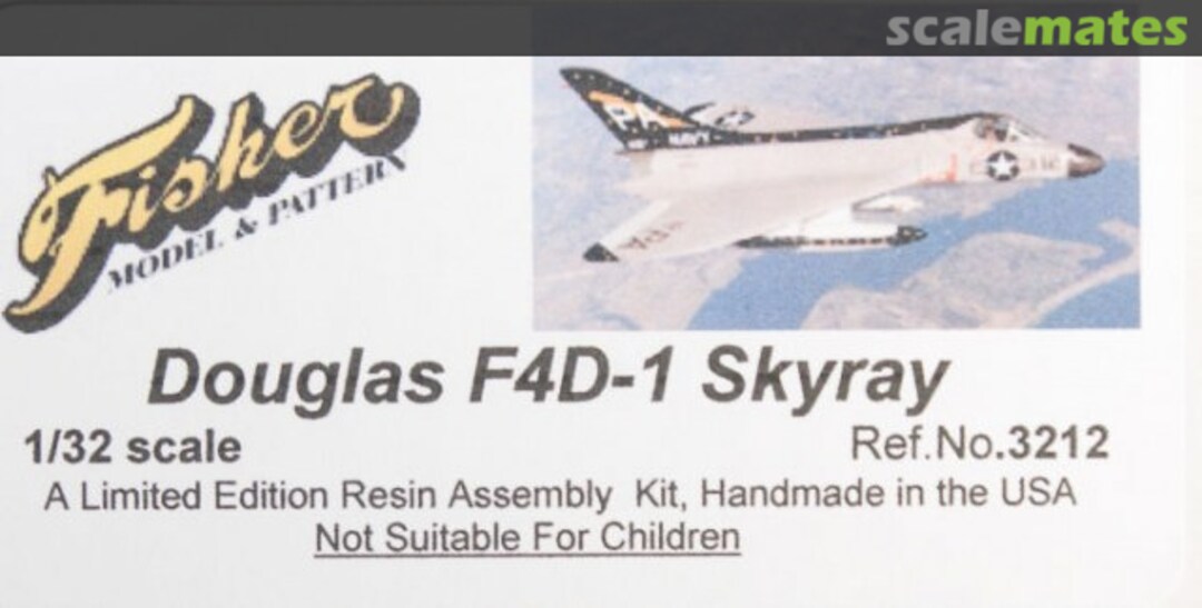 Boxart Douglas F4D-1 Skyray 3212 Fisher Model & Pattern Boxart Douglas F4D-1 Skyray 3212 Fisher Model & Pattern