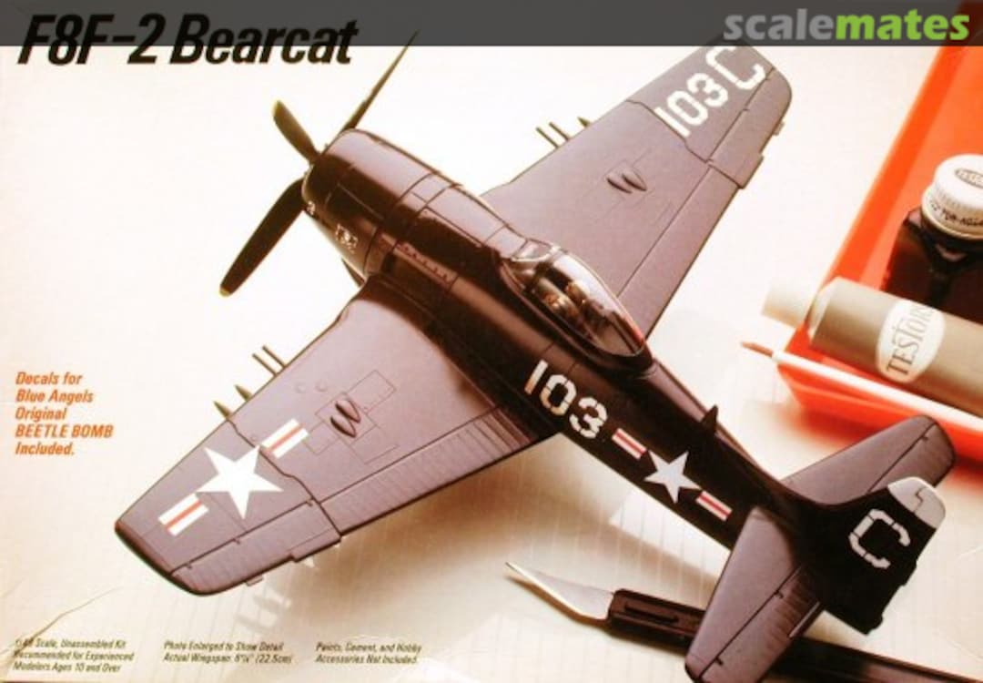 Boxart F8F-2 Bearcat 589 Testors