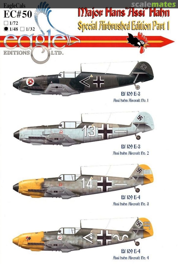 Boxart Major Hans "Assi" Hahn EagleCals EC48-50 Eagle Editions Boxart Major Hans "Assi" Hahn EagleCals EC48-50 Eagle Editions