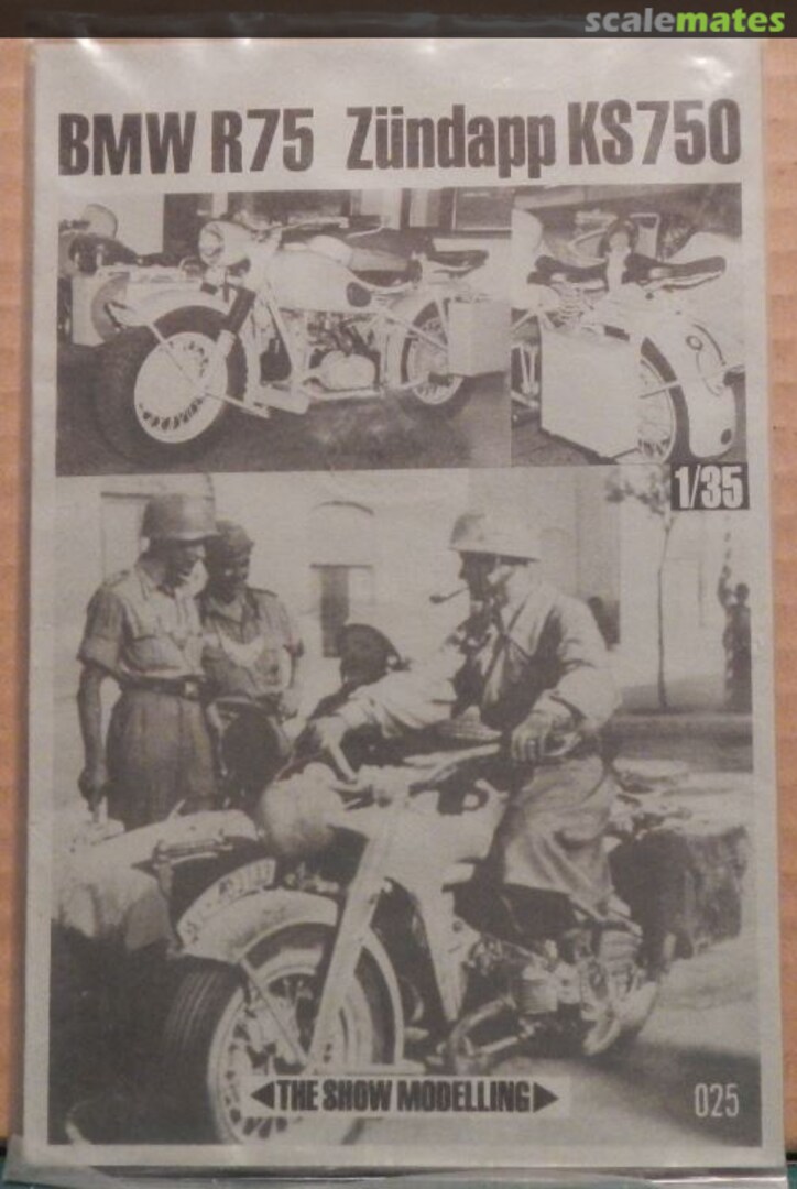 Boxart BMW R75 Zundapp KS750 025 The Show Modelling Boxart BMW R75 Zundapp KS750 025 The Show Modelling