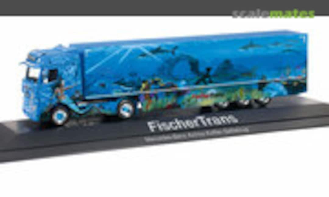 1:87 Mercedes-Benz Actros Bigspace refrigerated box semitrailer &quot;Fischer-Trans&quot; (Herpa 121668)