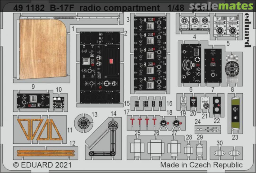 Boxart B-17F radio compartment 491182 Eduard Boxart B-17F radio compartment 491182 Eduard