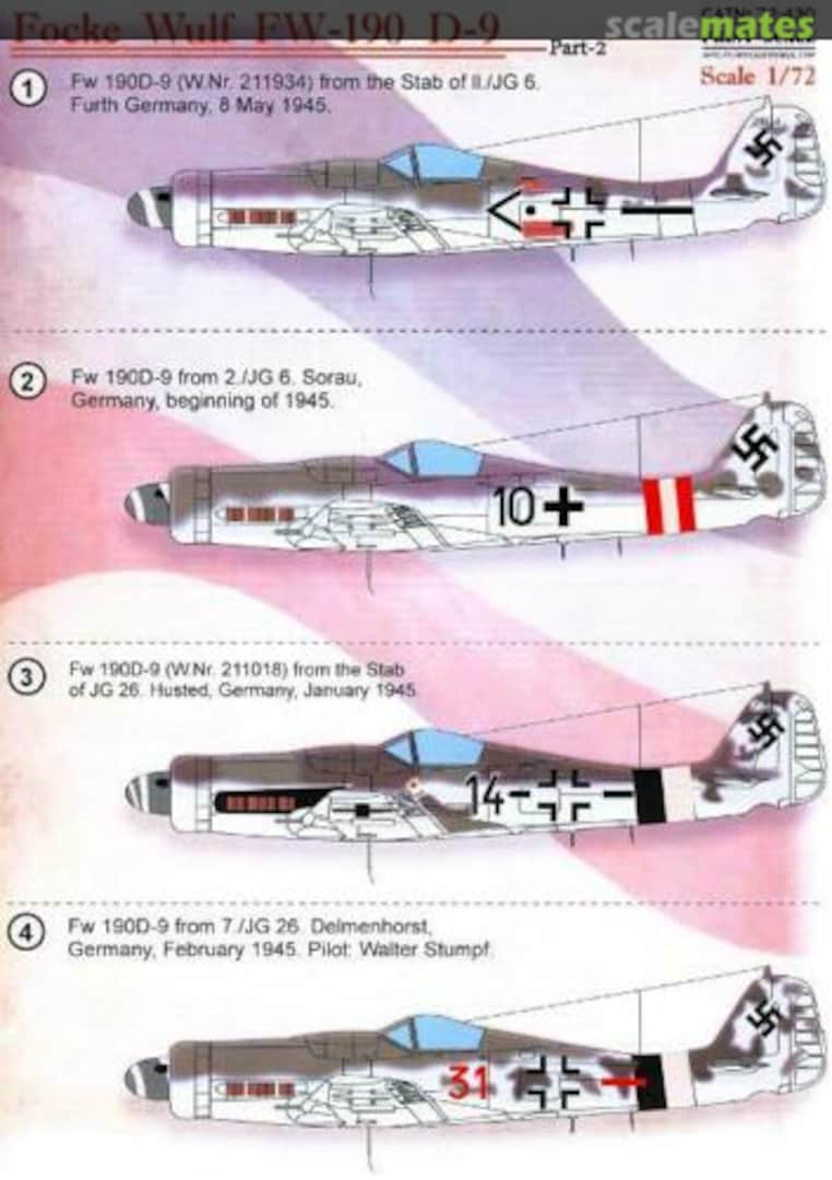 Boxart Fw 190D-9 (part 2) 72-430 Print Scale Boxart Fw 190D-9 (part 2) 72-430 Print Scale