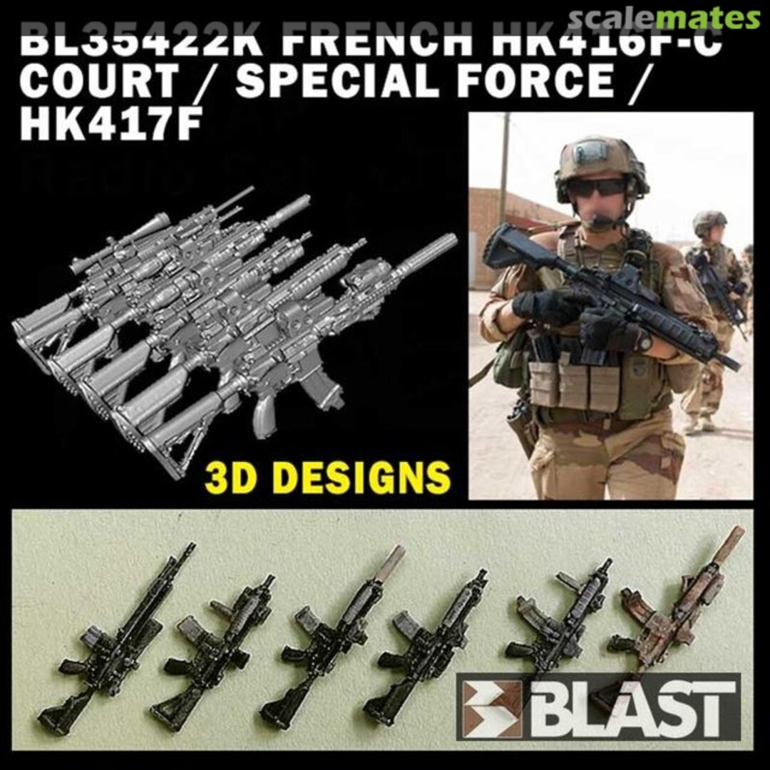 Boxart French HK416F-C Court - Special Forces - HK417F - 6pcs BL35422K Blast Models Boxart French HK416F-C Court - Special Forces - HK417F - 6pcs BL35422K Blast Models
