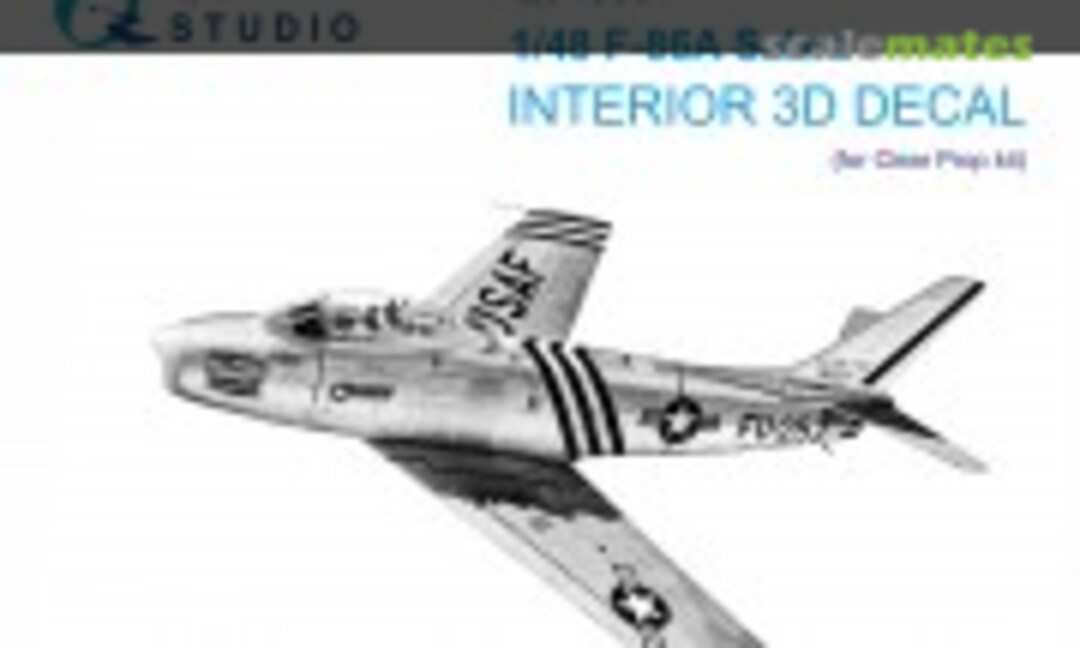 1:48 F-86A Sabre interior 3D decals (Quinta Studio QD48531) QD48531