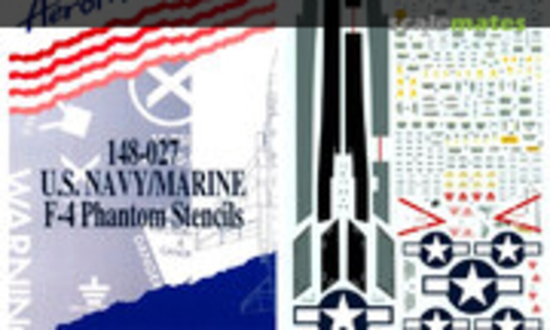 1:48 U.S. Navy/Marine F-4 Phantom Stencils (AeroMaster 148-027) 148-027