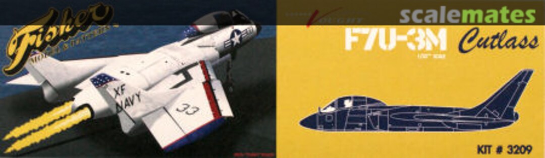 Boxart F7U-3M Cutlass 3209 Fisher Model & Pattern