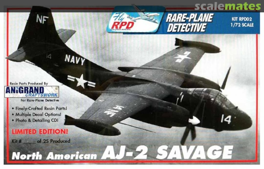 Boxart North American AJ-2 Savage RPD002 Anigrand Craftswork Boxart North American AJ-2 Savage RPD002 Anigrand Craftswork