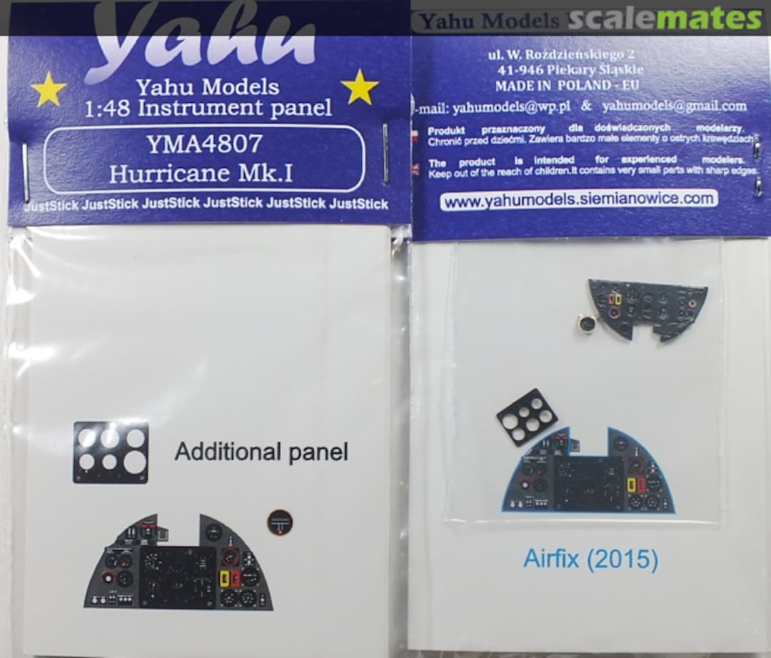 Boxart Hurricane Mk.I Instrument Panel YMA4807 Yahu Models Boxart Hurricane Mk.I Instrument Panel YMA4807 Yahu Models