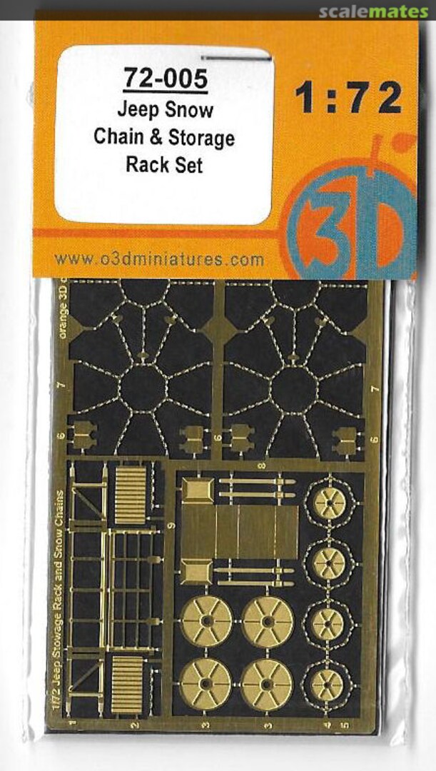 Boxart Jeep Snow Chain & Storage Rack Set 72-005 orange3D Boxart Jeep Snow Chain & Storage Rack Set 72-005 orange3D