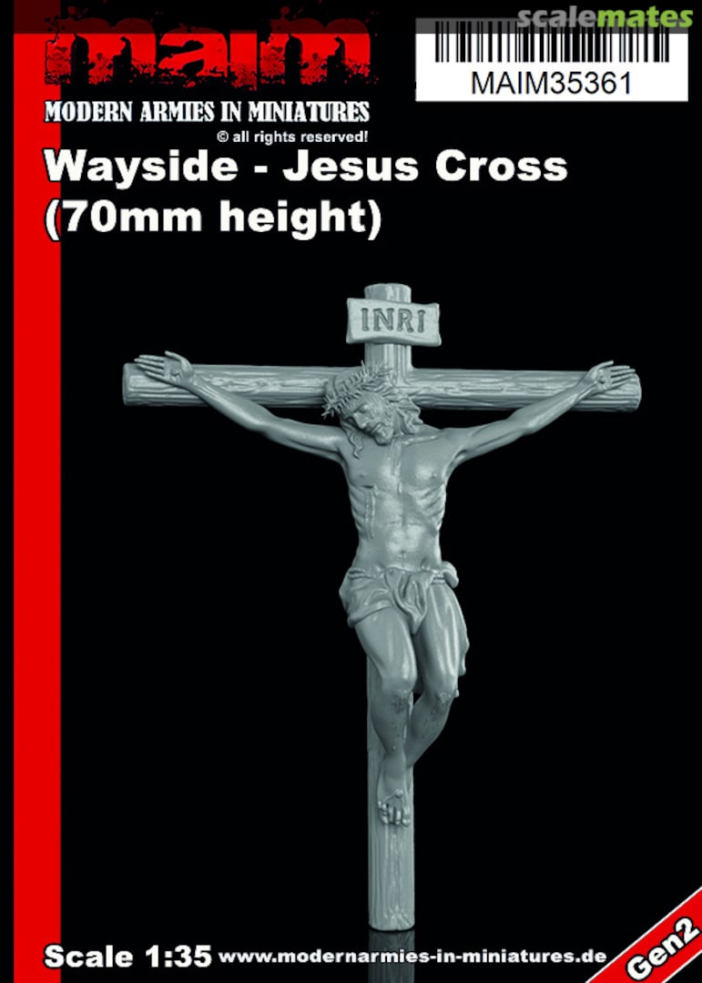 Boxart Wayside - Jesus Cross (70mm height) MAIM35361 MAiM Boxart Wayside - Jesus Cross (70mm height) MAIM35361 MAiM