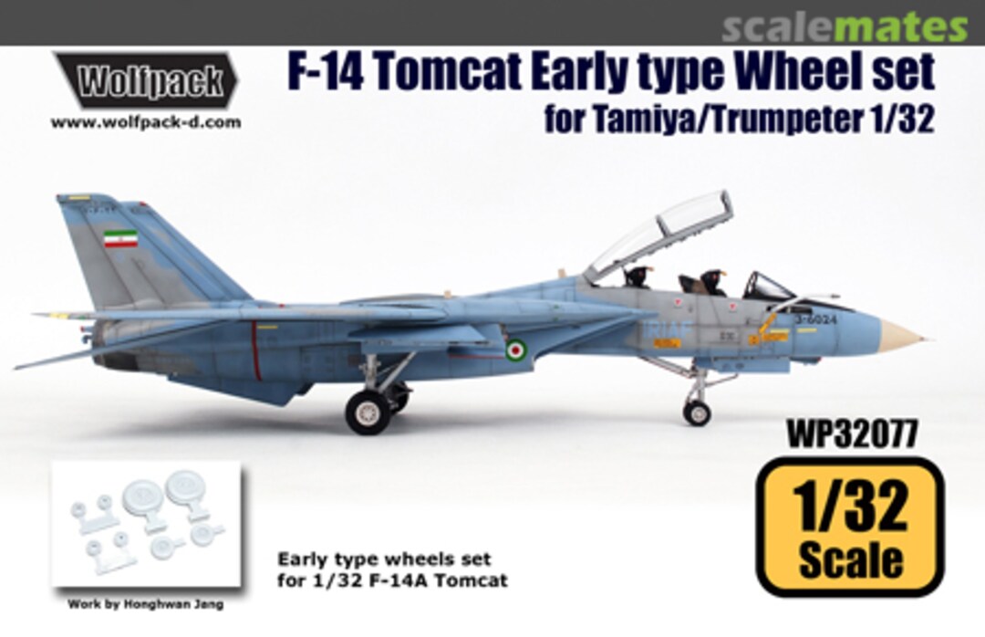 Boxart F-14 Tomcat Early Type Wheel Set WP32077 Wolfpack