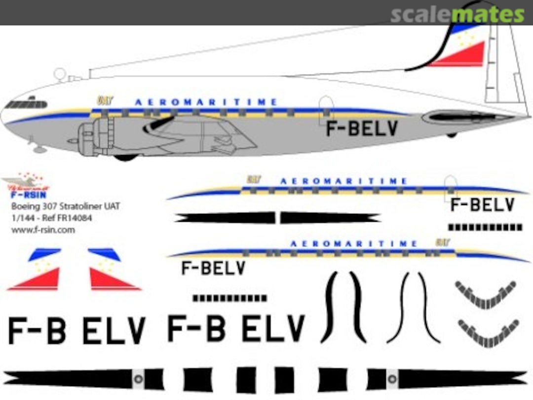 Boxart Boeing SA-307B-1 Stratoliner FR14084 F-RSIN Boxart Boeing SA-307B-1 Stratoliner FR14084 F-RSIN