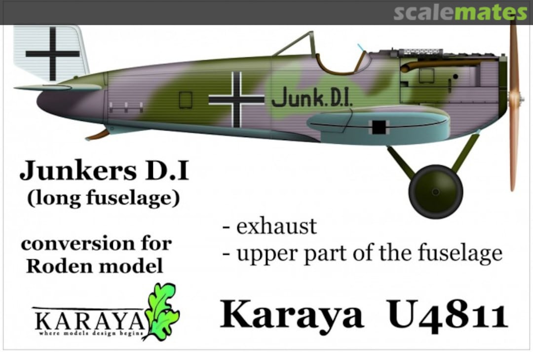Boxart Junkers D.1 "long fuselage" U4811 Karaya Boxart Junkers D.1 "long fuselage" U4811 Karaya