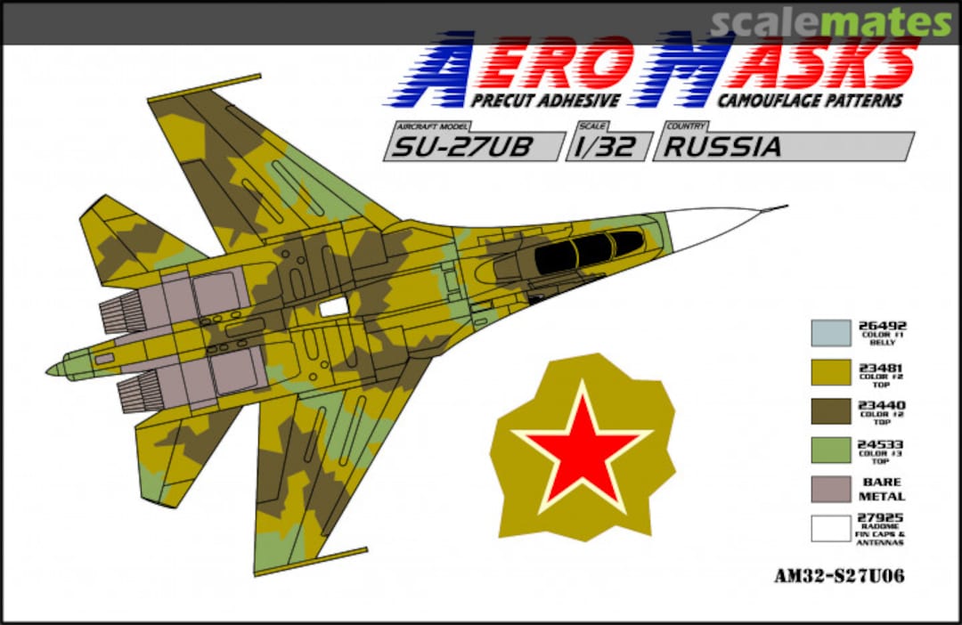 Boxart Su-27UB Russia AM32-S27U06 AeroMasks Boxart Su-27UB Russia AM32-S27U06 AeroMasks