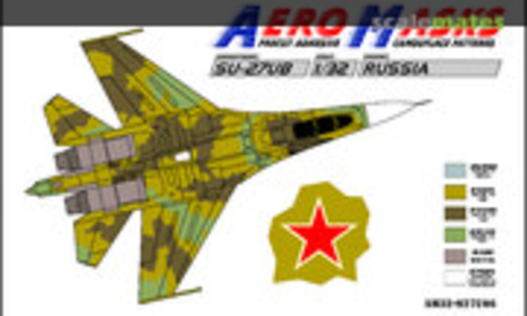 1:32 Su-27UB Russia (AeroMasks AM32-S27U06) AM32-S27U06