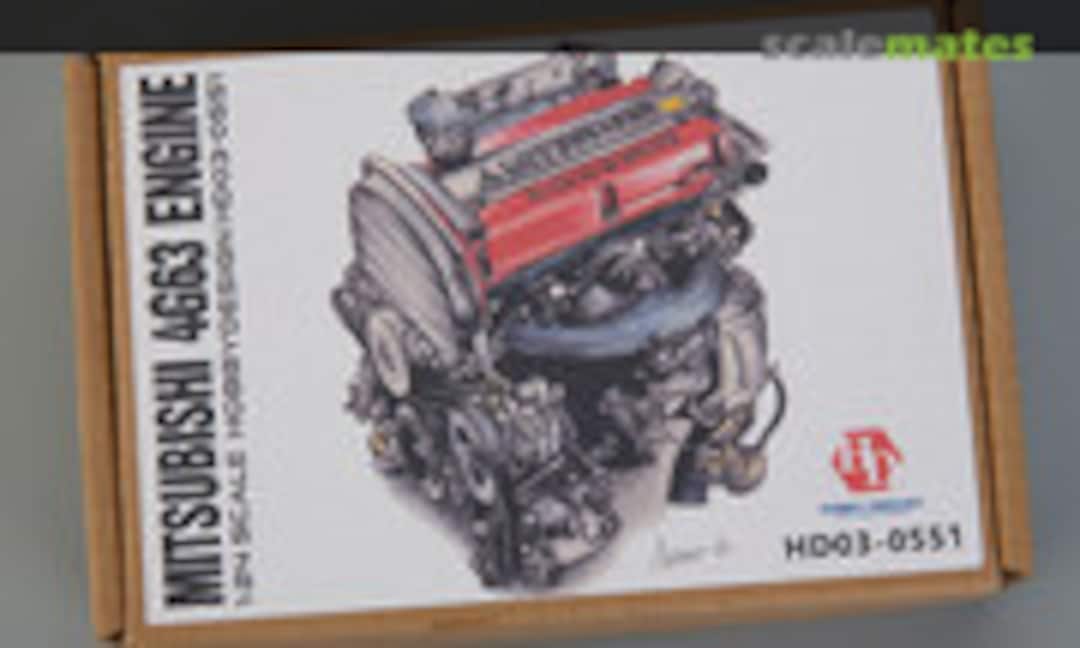 1:24 Mitsubishi 4G63 Engine Detail Set (Hobby Design HD03-0551) HD03-0551