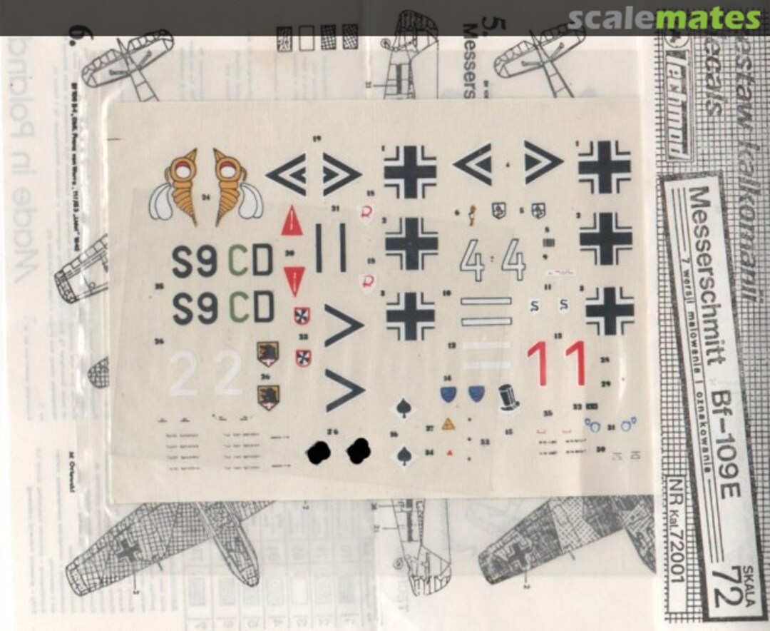 Boxart Messerschmitt Bf 109 E 72001 Techmod