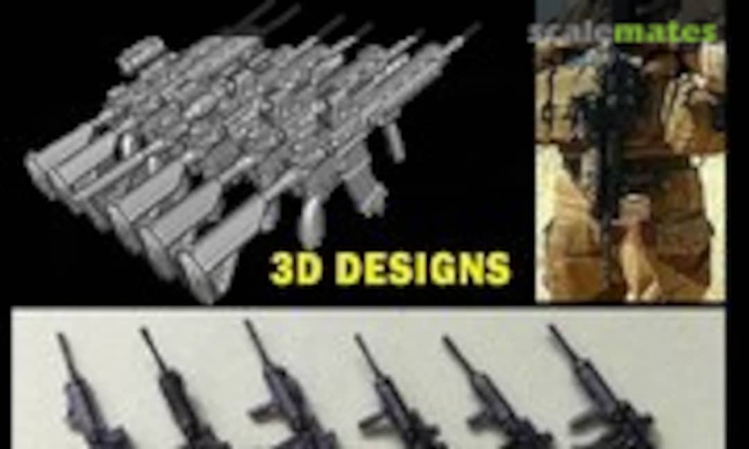 1:35 French HK416F-S Standard - 6pcs (Blast Models BL35421K) BL35421K