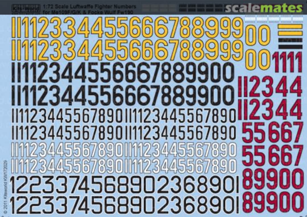Boxart Luftwaffe/German Fighter Identification Numbers for Messerschmitt Bf-109F/Bf-109G/Bf-109K & Focke-Wulf Fw-190 KW172029 Kits-World Boxart Luftwaffe/German Fighter Identification Numbers for Messerschmitt Bf-109F/Bf-109G/Bf-109K & Focke-Wulf Fw-190 KW172029 Kits-World