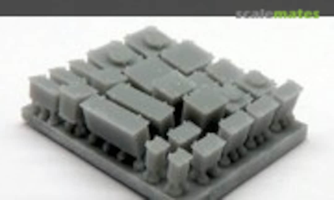 1:350 Deck Accessory Set N°4 (Ready Lockers) (Black Cat Models AC350085d) AC350085d