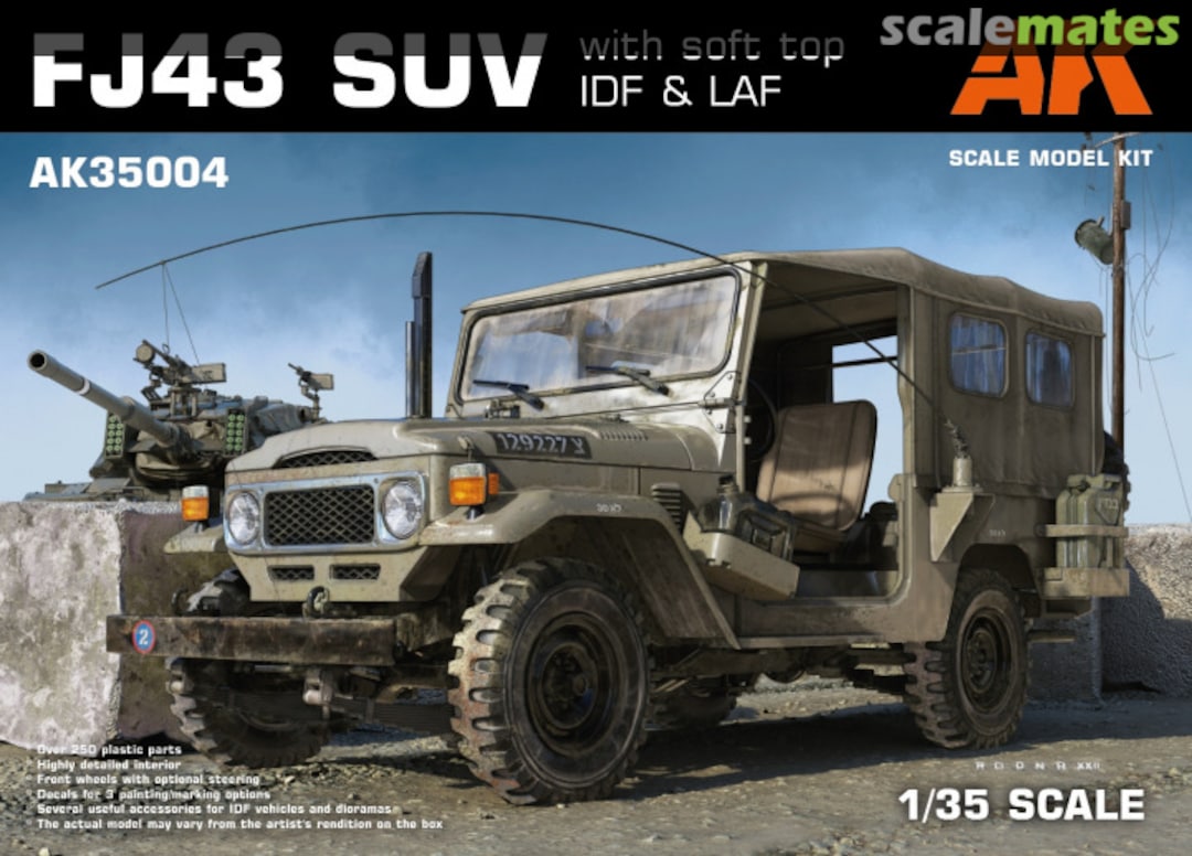 Boxart FJ43 SUV with Soft Top IDF & LAF AK35004 AK Interactive Boxart FJ43 SUV with Soft Top IDF & LAF AK35004 AK Interactive