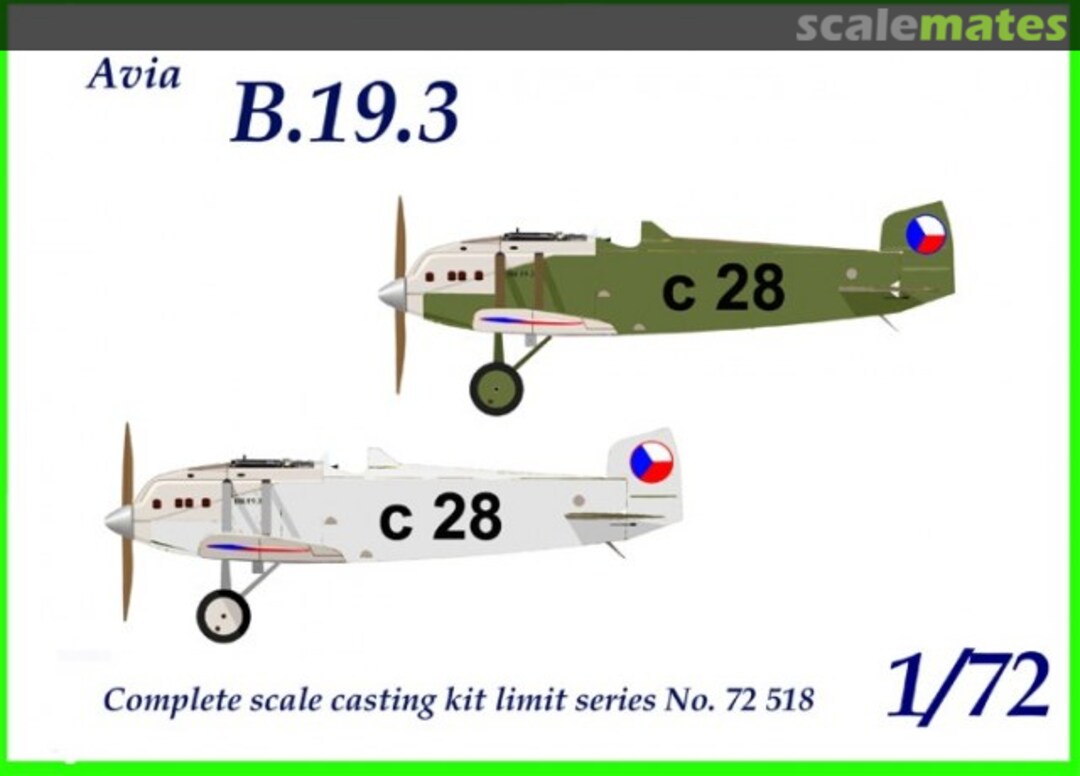 Boxart Avia B.19.3 72 518 Omega Models Boxart Avia B.19.3 72 518 Omega Models