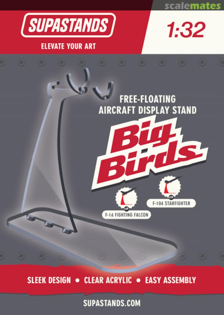 Boxart Big Birds Free-Floating Aircraft Stand SUP-32001 Supastands Boxart Big Birds Free-Floating Aircraft Stand SUP-32001 Supastands