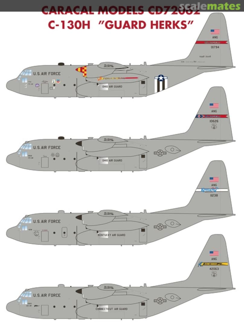 Boxart C-130H "Guard Herks" CD72062 Caracal Models Boxart C-130H "Guard Herks" CD72062 Caracal Models