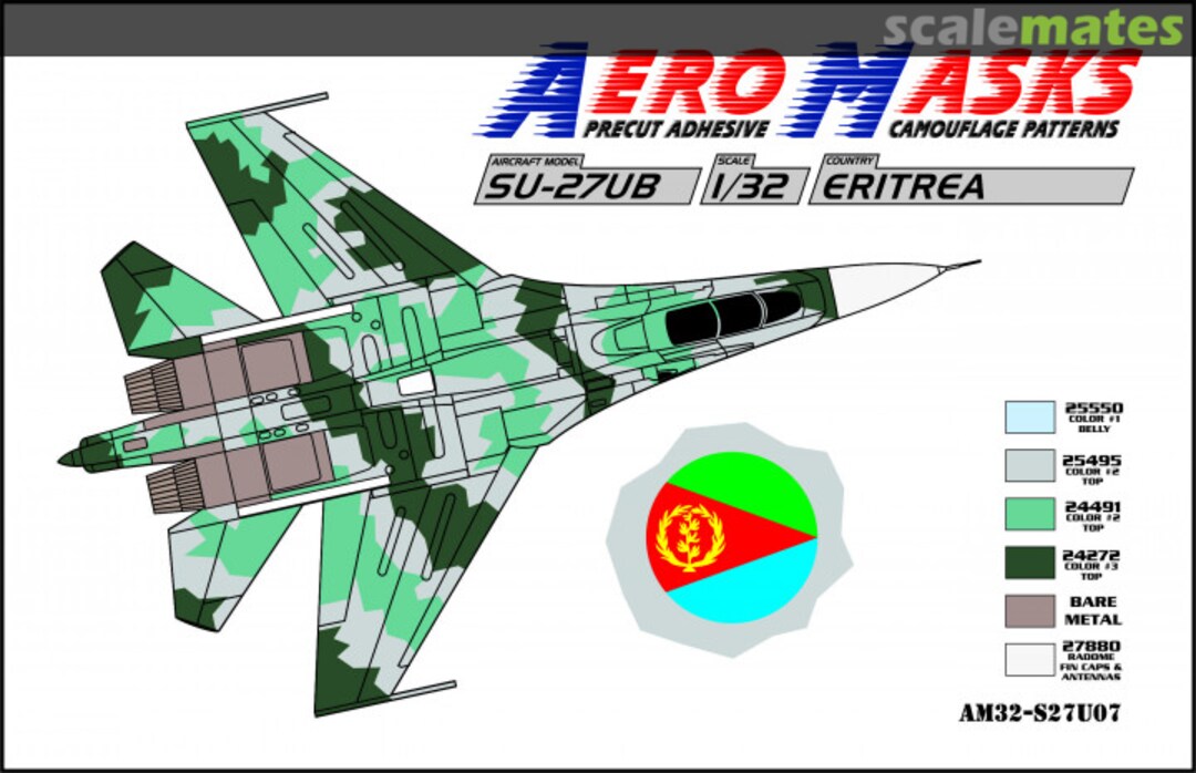 Boxart Su-27UB Eritrea AM32-S27U07 AeroMasks Boxart Su-27UB Eritrea AM32-S27U07 AeroMasks