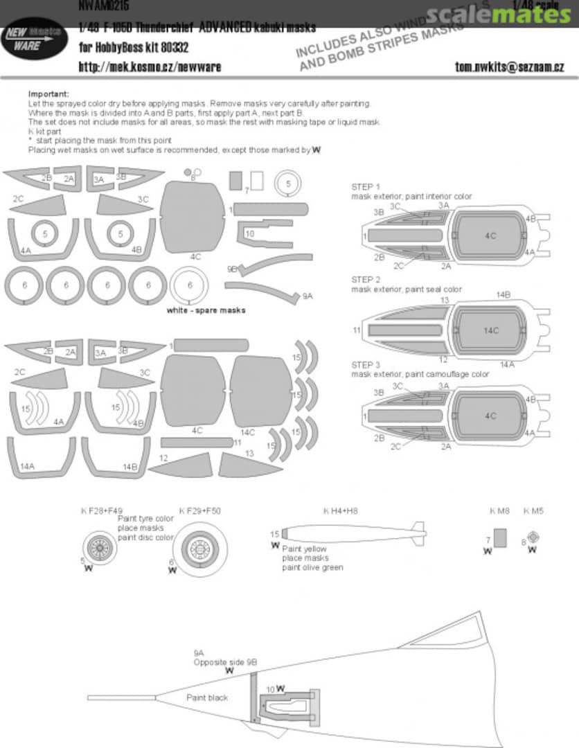 Boxart F-105D Thunderchief - ADVANCED kabuki masks NWAM0215 New Ware Boxart F-105D Thunderchief - ADVANCED kabuki masks NWAM0215 New Ware