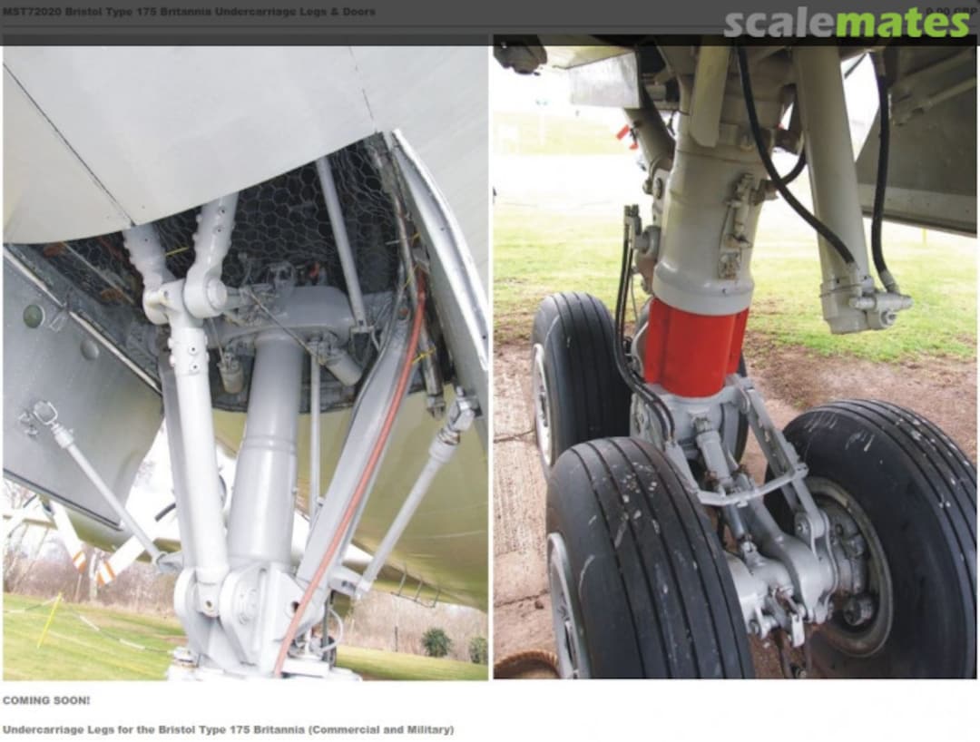 Boxart Bristol Britannia 175 Landing Gear and Doors MST72020 MasterCasters Boxart Bristol Britannia 175 Landing Gear and Doors MST72020 MasterCasters