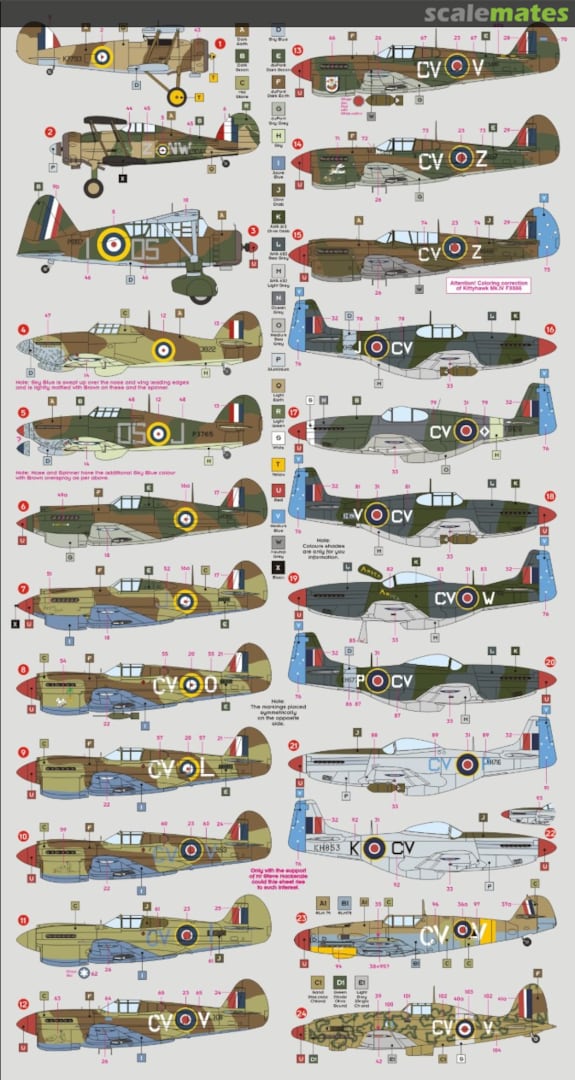 Contents No.3 Sqn RAAF in WWII 72071 DK Decals Contents No.3 Sqn RAAF in WWII 72071 DK Decals