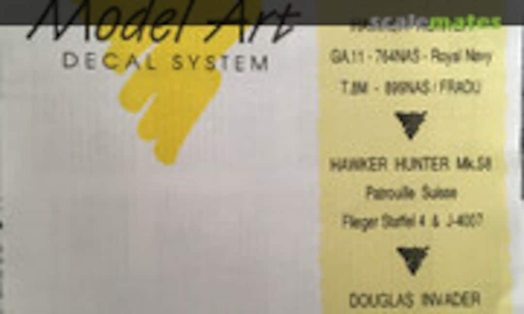 1:48 Hawker Hunter / Douglas Invader (Model Art Decal System 48/003) 48/003