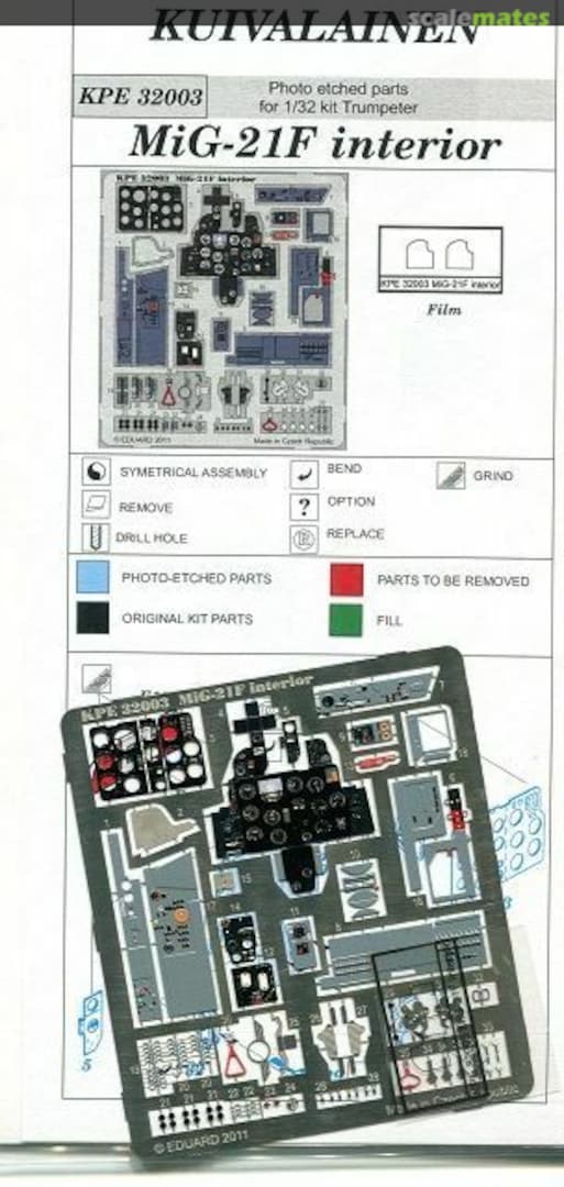 Boxart MiG-21F interior KPE 32003 Kuivalainen Boxart MiG-21F interior KPE 32003 Kuivalainen