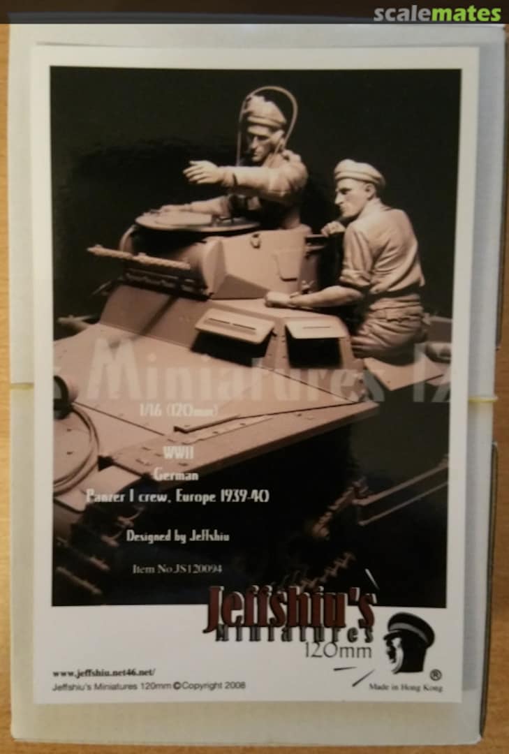 Boxart WWII German Panzer I Crew, Europe 1939 - 40 JS120094 Jeffshiu's Miniatures Boxart WWII German Panzer I Crew, Europe 1939 - 40 JS120094 Jeffshiu's Miniatures
