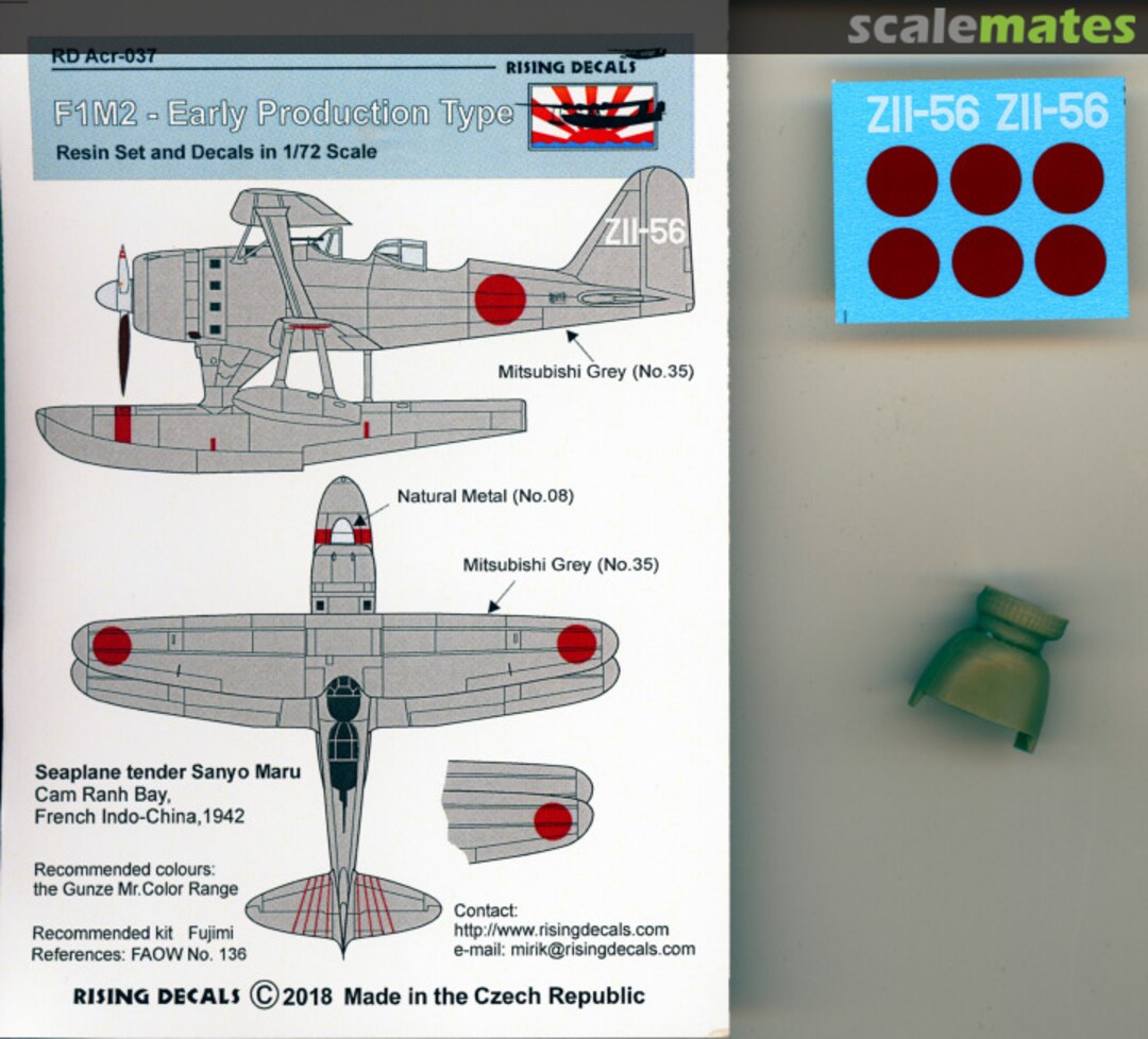 Boxart F1M2 - Early Production Type Acr-037 Rising Decals